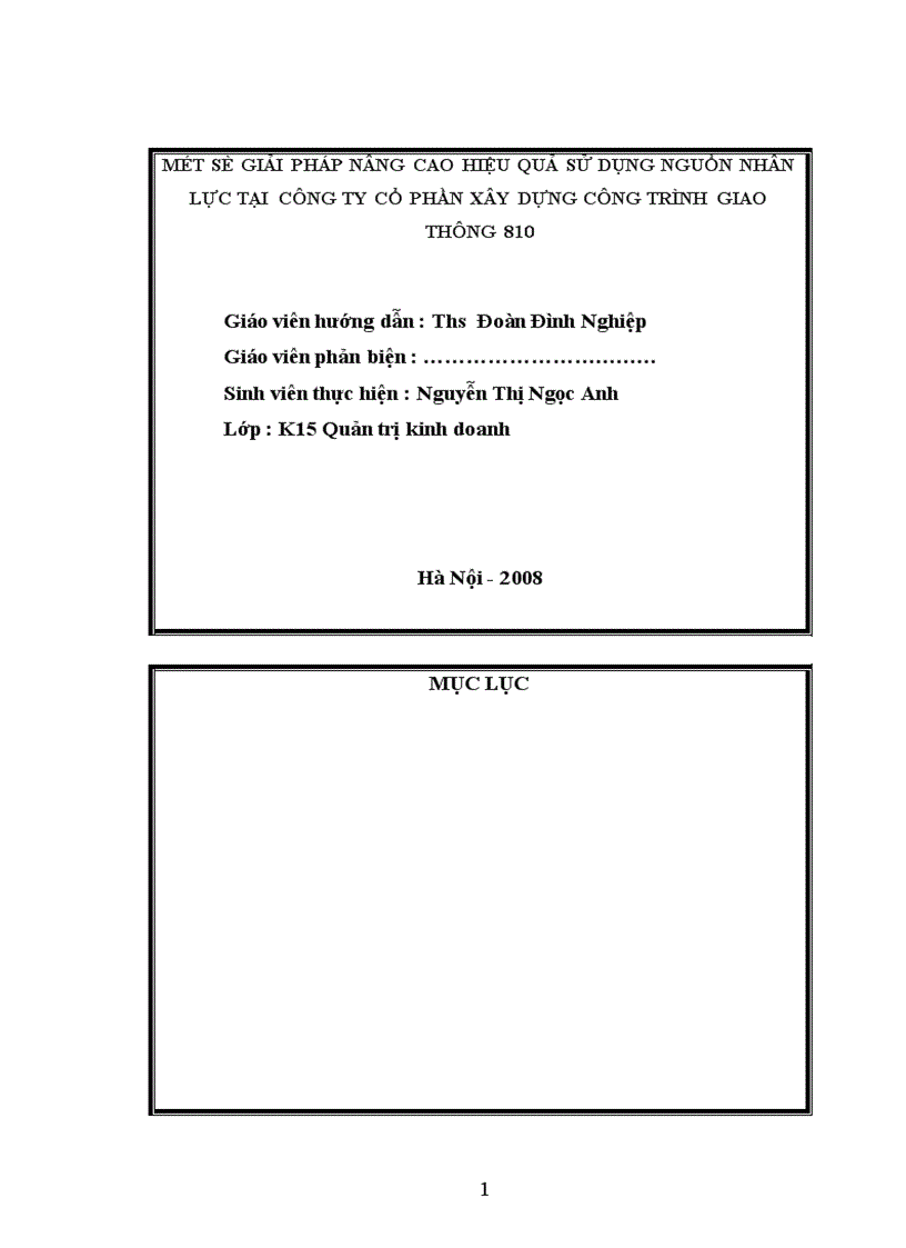 image for page Một số giải pháp nâng cao hiệu quả sử dụng nguồn nhân lực tại công ty cổ phần xây dựng công trình giao thông 810 công ty CP XDCTGT 810 1