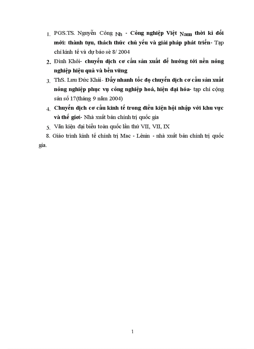 image for page Chuyển đổi cơ cấu kinh tế trong quá trình công nghiệp hoá hiện đại hoá ở nước ta 1