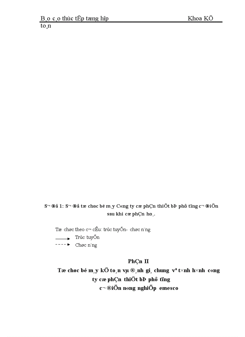 image for page Tổ chức bộ máy kế toán và đánh giá chung về tình hình Công ty cổ phần thiết bị phụ tùng cơ điện