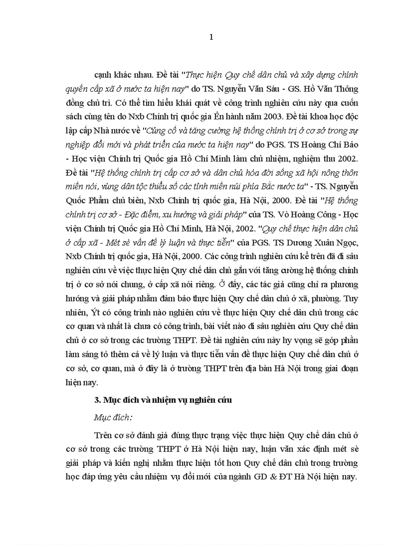 image for page Thực hiện Quy chế dân chủ ở cơ sở trong trường trung học phổ thông trên địa bàn Hà Nội hiện nay Thực trạng và giải pháp