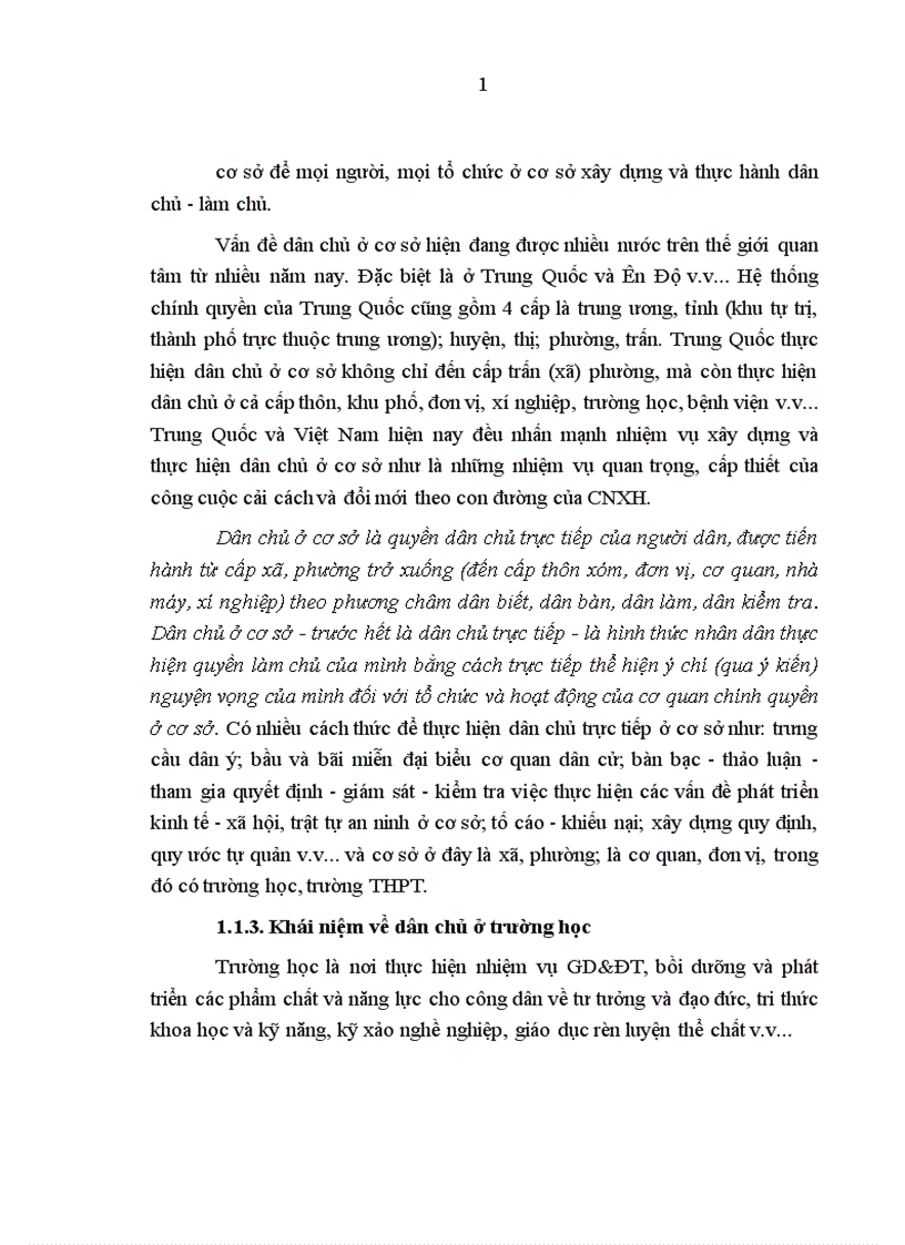 image for page Thực hiện Quy chế dân chủ ở cơ sở trong trường trung học phổ thông trên địa bàn Hà Nội hiện nay Thực trạng và giải pháp