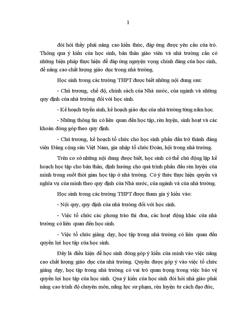 image for page Thực hiện Quy chế dân chủ ở cơ sở trong trường trung học phổ thông trên địa bàn Hà Nội hiện nay Thực trạng và giải pháp