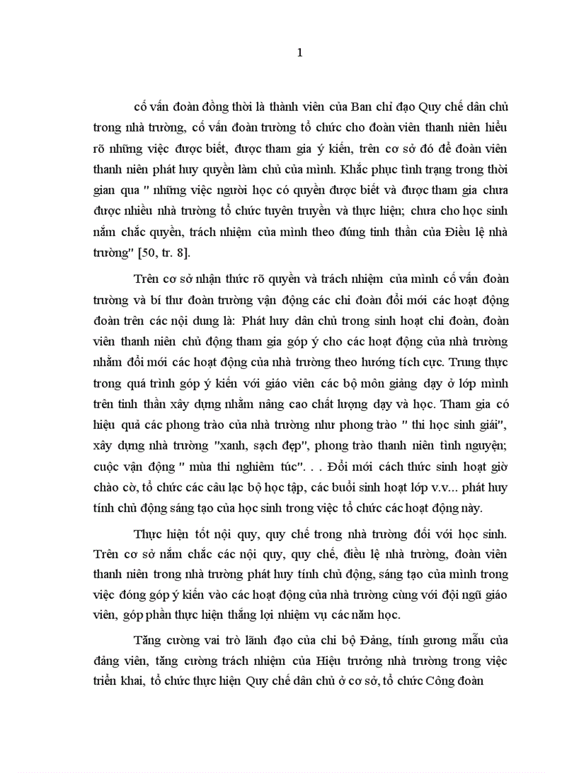 image for page Thực hiện Quy chế dân chủ ở cơ sở trong trường trung học phổ thông trên địa bàn Hà Nội hiện nay Thực trạng và giải pháp