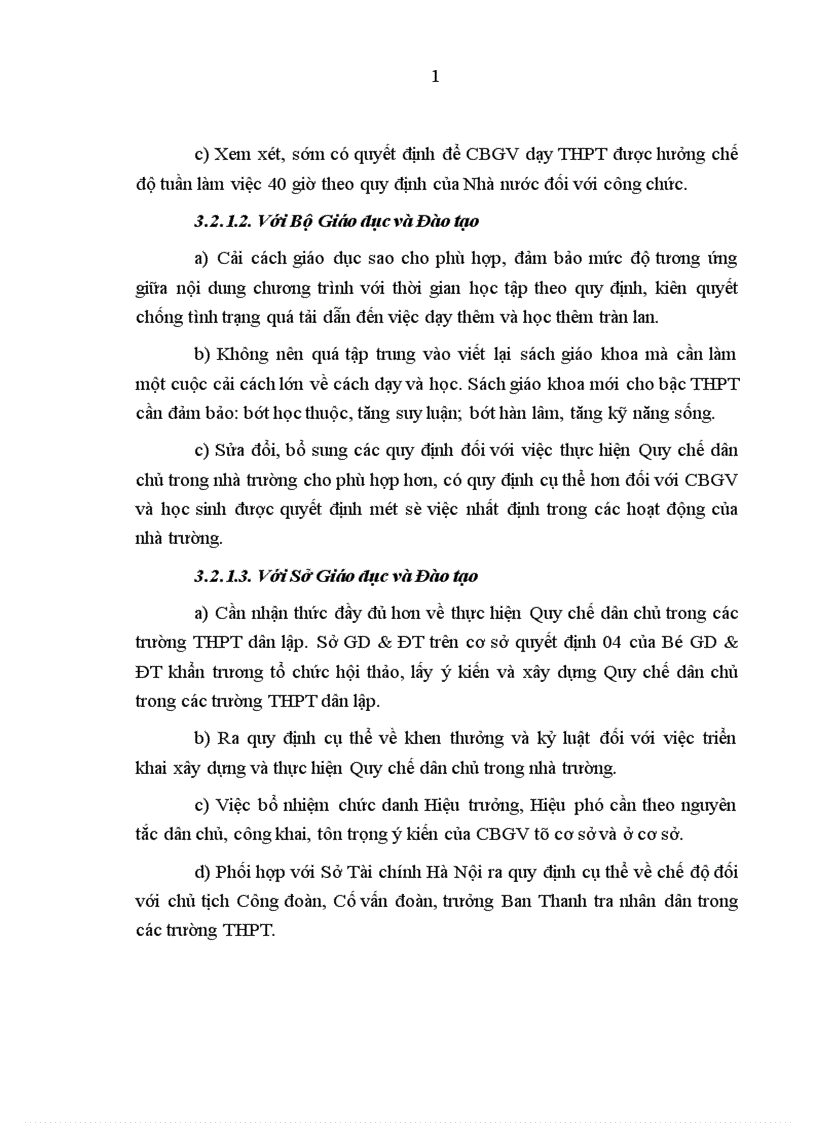 image for page Thực hiện Quy chế dân chủ ở cơ sở trong trường trung học phổ thông trên địa bàn Hà Nội hiện nay Thực trạng và giải pháp