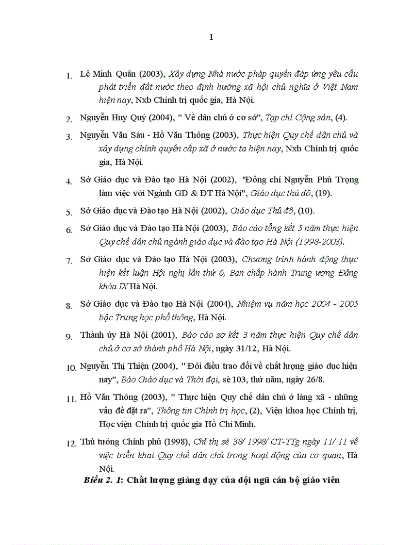 image for page Thực hiện Quy chế dân chủ ở cơ sở trong trường trung học phổ thông trên địa bàn Hà Nội hiện nay Thực trạng và giải pháp