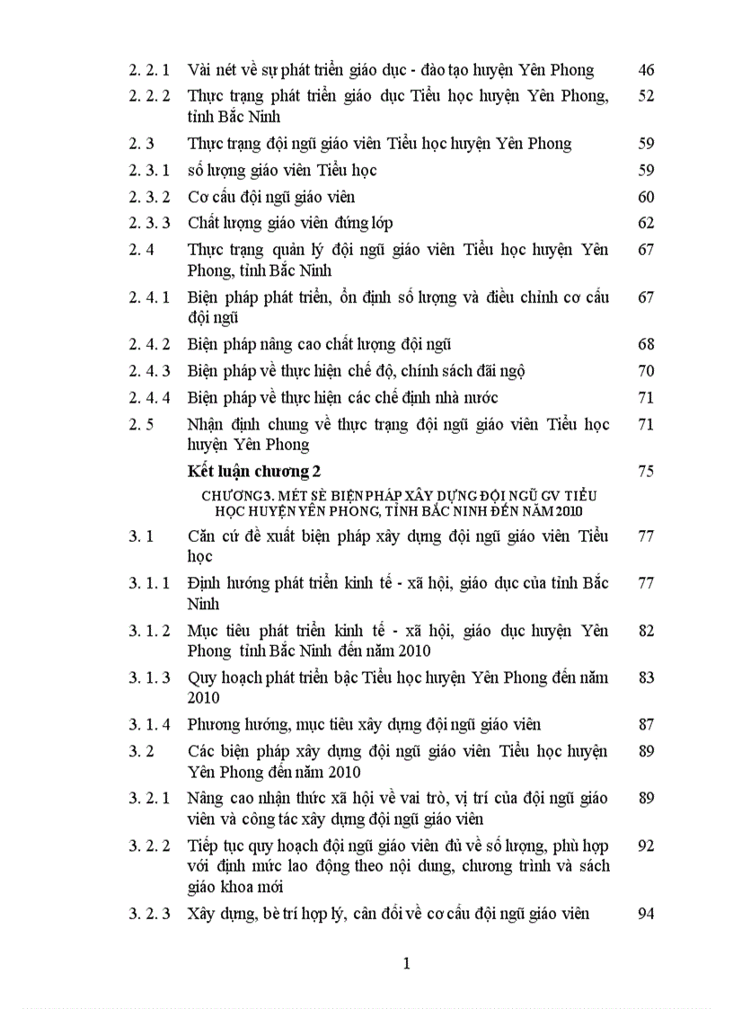 image for page Một số biện pháp xây dựng đội ngũ GV Tiểu học huyện Yên Phong tỉnh Bắc Ninh đến năm 2010