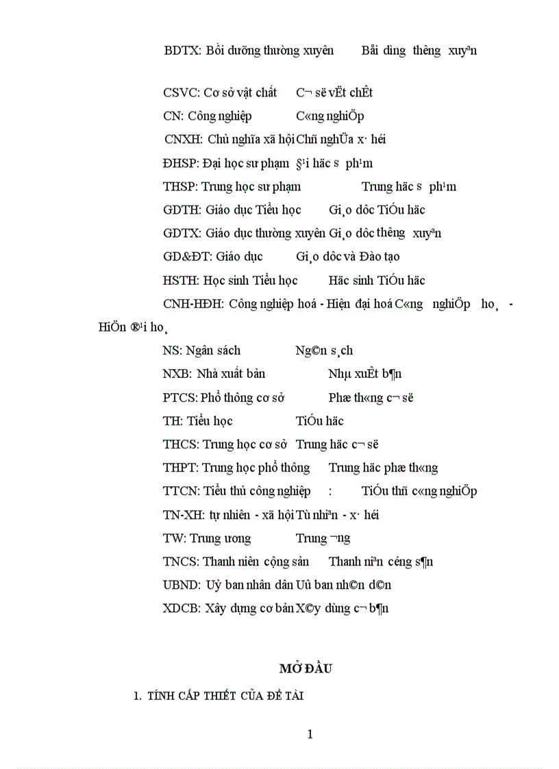 image for page Một số biện pháp xây dựng đội ngũ GV Tiểu học huyện Yên Phong tỉnh Bắc Ninh đến năm 2010