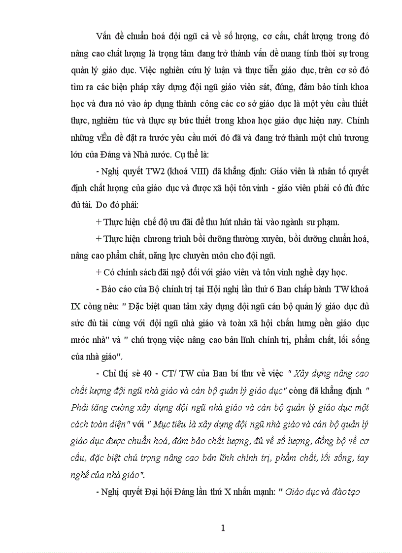 image for page Một số biện pháp xây dựng đội ngũ GV Tiểu học huyện Yên Phong tỉnh Bắc Ninh đến năm 2010