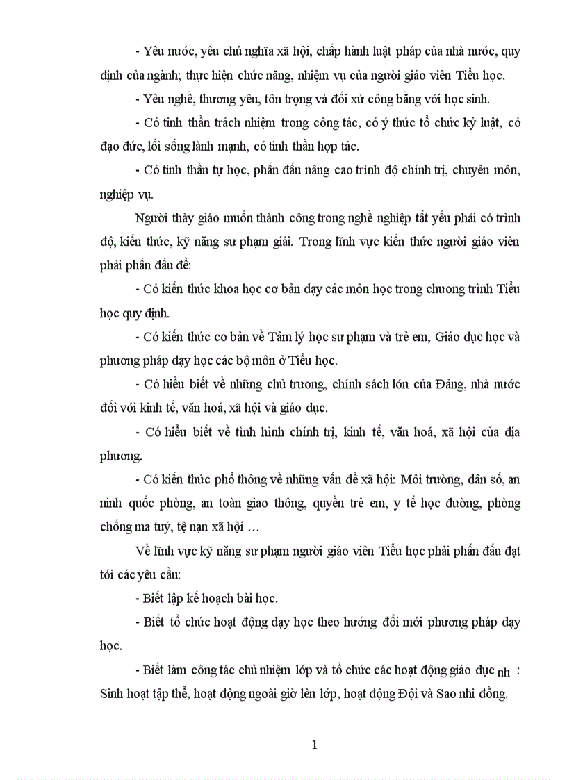 image for page Một số biện pháp xây dựng đội ngũ GV Tiểu học huyện Yên Phong tỉnh Bắc Ninh đến năm 2010
