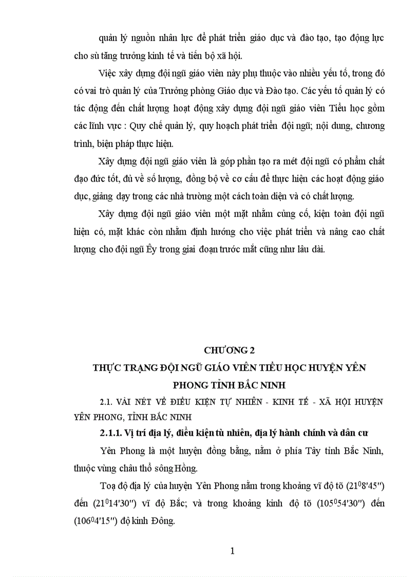 image for page Một số biện pháp xây dựng đội ngũ GV Tiểu học huyện Yên Phong tỉnh Bắc Ninh đến năm 2010