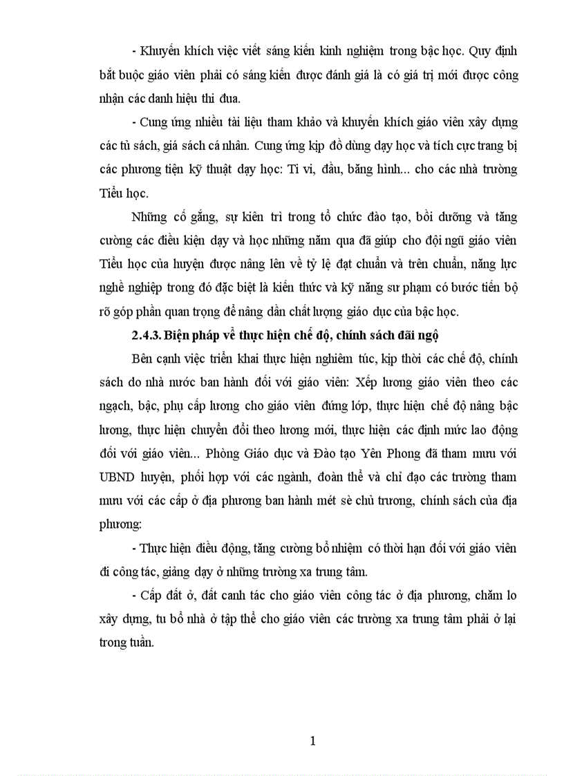 image for page Một số biện pháp xây dựng đội ngũ GV Tiểu học huyện Yên Phong tỉnh Bắc Ninh đến năm 2010