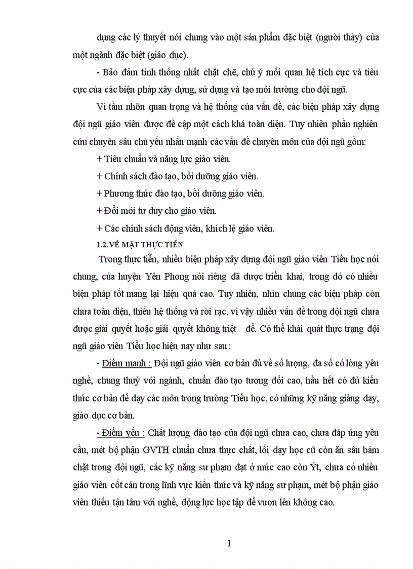 image for page Một số biện pháp xây dựng đội ngũ GV Tiểu học huyện Yên Phong tỉnh Bắc Ninh đến năm 2010