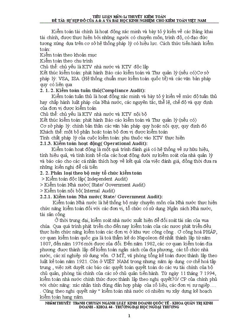 image for page SỰ SỤP ĐỔ CỦA A A VÀ BÀI HỌC KINH NGHIỆM CHO KIỂM TOÁN VIỆT NAM