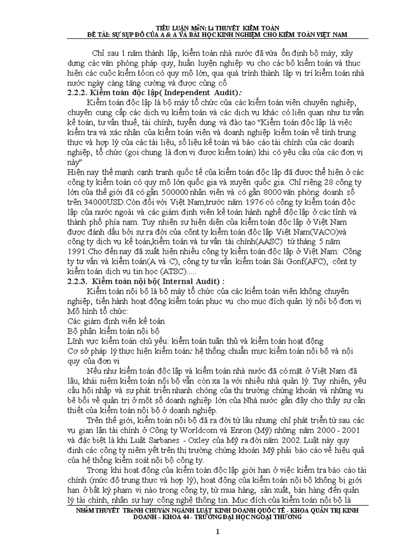 image for page SỰ SỤP ĐỔ CỦA A A VÀ BÀI HỌC KINH NGHIỆM CHO KIỂM TOÁN VIỆT NAM