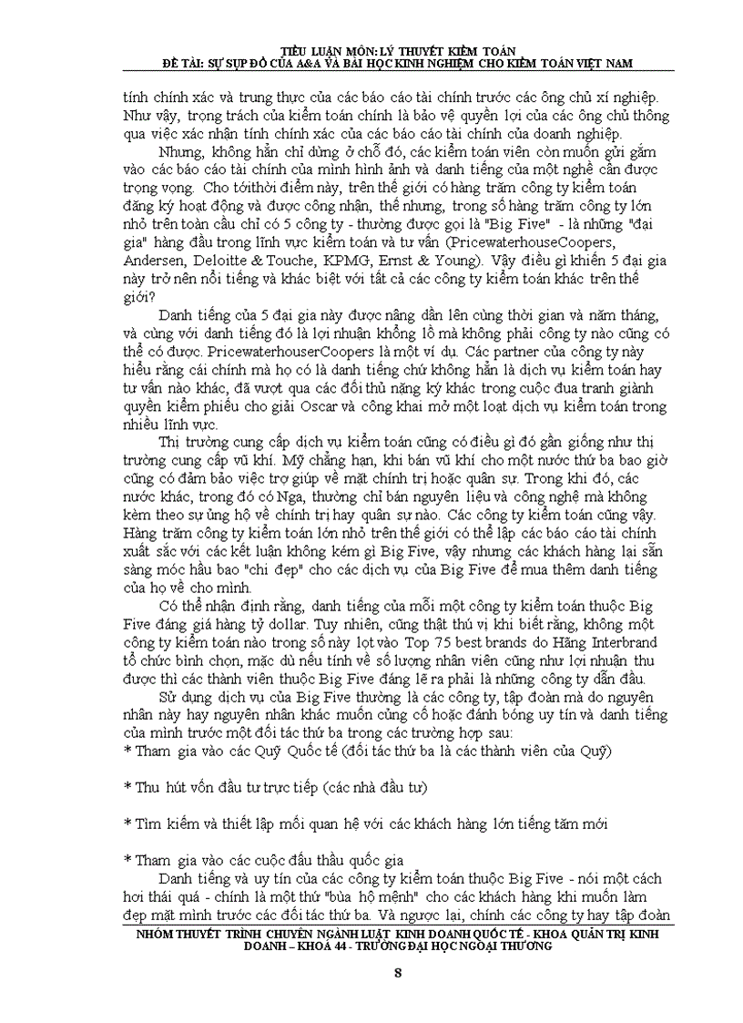 image for page SỰ SỤP ĐỔ CỦA A A VÀ BÀI HỌC KINH NGHIỆM CHO KIỂM TOÁN VIỆT NAM