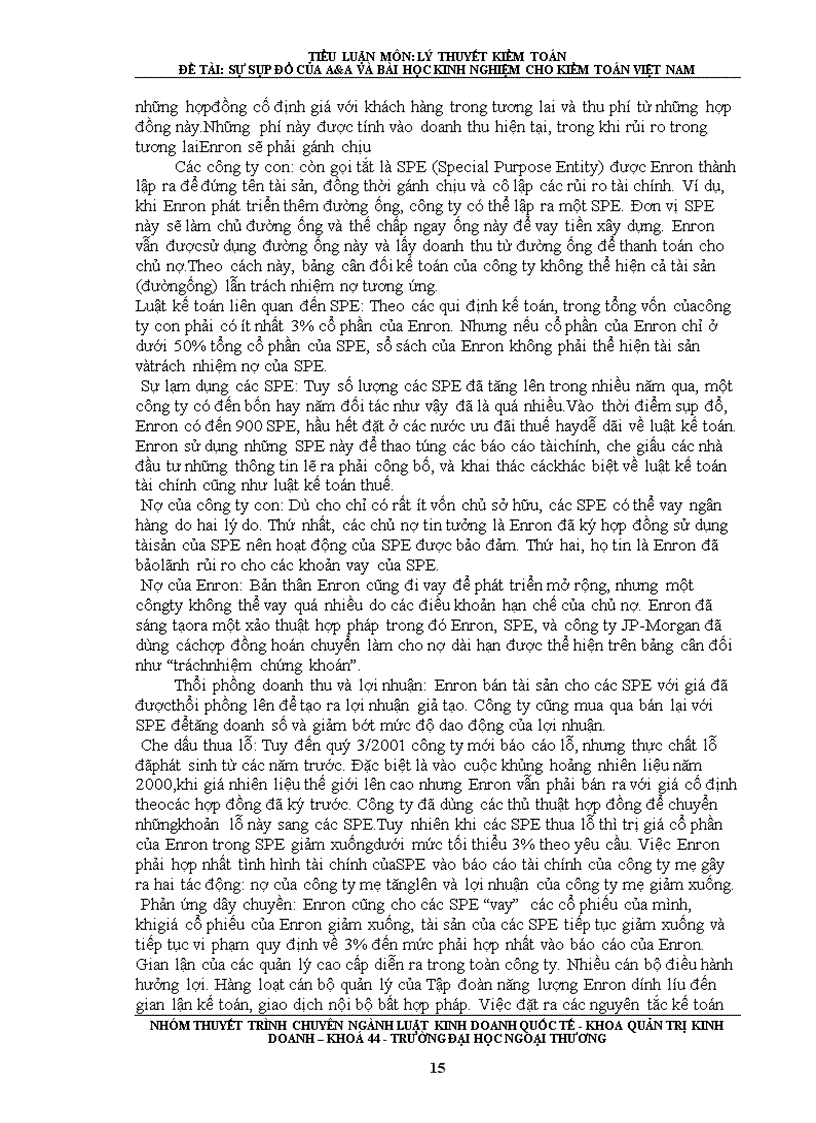image for page SỰ SỤP ĐỔ CỦA A A VÀ BÀI HỌC KINH NGHIỆM CHO KIỂM TOÁN VIỆT NAM