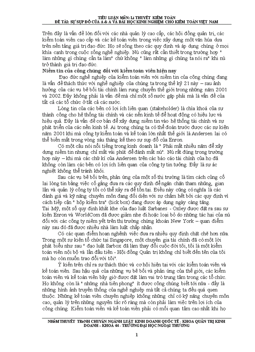 image for page SỰ SỤP ĐỔ CỦA A A VÀ BÀI HỌC KINH NGHIỆM CHO KIỂM TOÁN VIỆT NAM