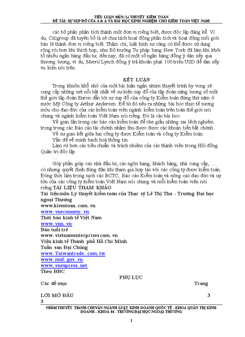 image for page SỰ SỤP ĐỔ CỦA A A VÀ BÀI HỌC KINH NGHIỆM CHO KIỂM TOÁN VIỆT NAM