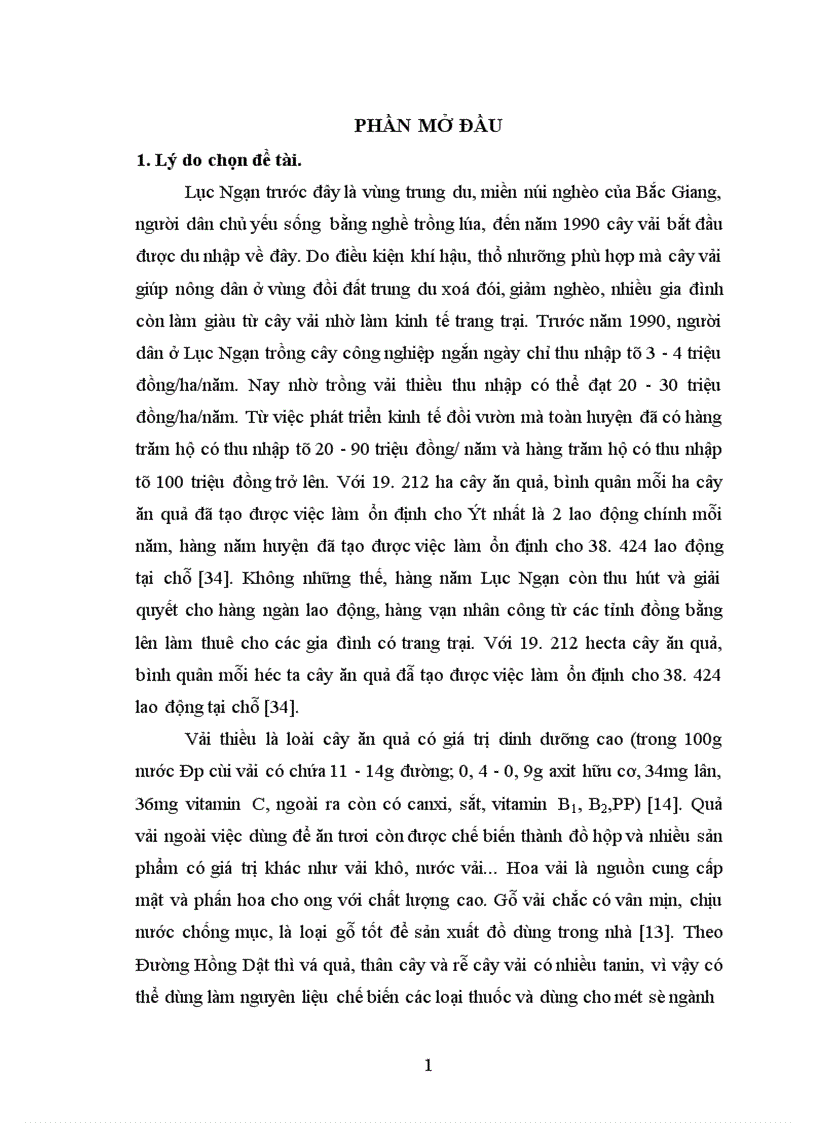 image for page Nghiên cứu ảnh hưởng của một số nhân tố sinh thái tới năng suất và chất lượng của cây vải thiều litchichinensis Sonn 1