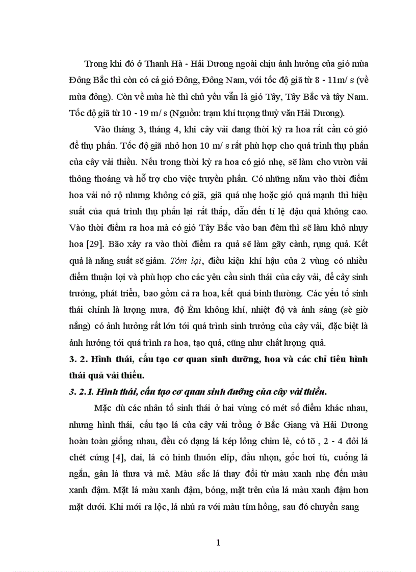 image for page Nghiên cứu ảnh hưởng của một số nhân tố sinh thái tới năng suất và chất lượng của cây vải thiều litchichinensis Sonn 1
