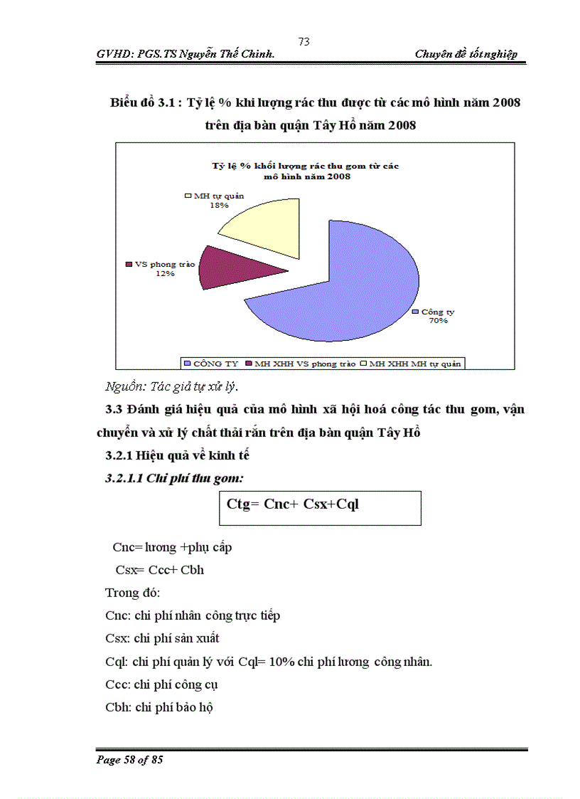 image for page Đánh giá hiệu quả của mô hình thực hiện xã hội hoá công tác thu gom vận chuyển xử lý chất thải rắn tại quận Tây Hồ 1