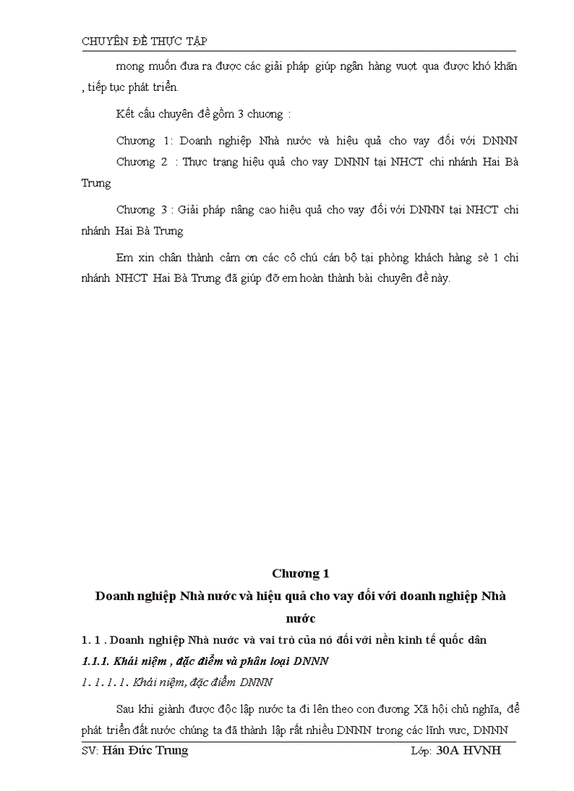 image for page Giải pháp nâng cao hiệu quả cho vay đối với DNNN tại NHCT chi nhánh Hai Bà Trưng 1