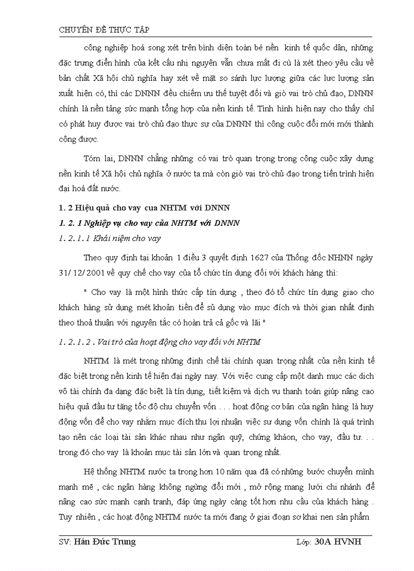 image for page Giải pháp nâng cao hiệu quả cho vay đối với DNNN tại NHCT chi nhánh Hai Bà Trưng 1