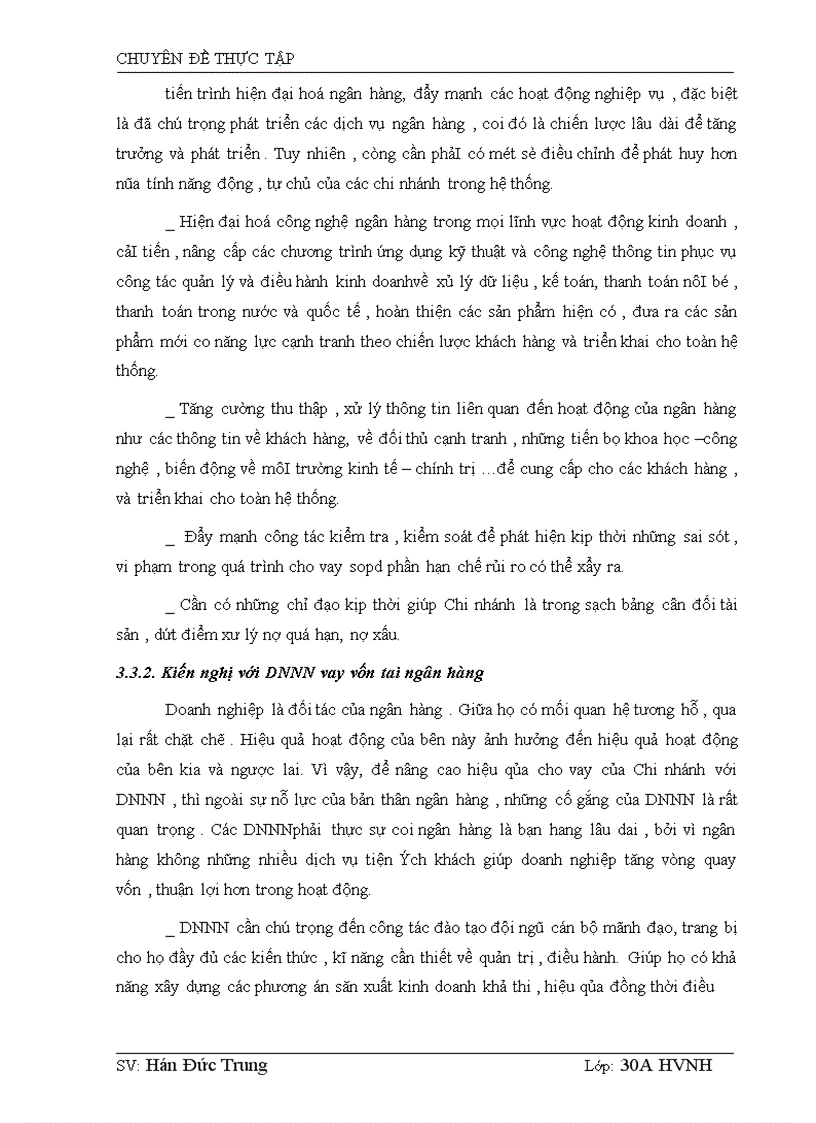 image for page Giải pháp nâng cao hiệu quả cho vay đối với DNNN tại NHCT chi nhánh Hai Bà Trưng 1