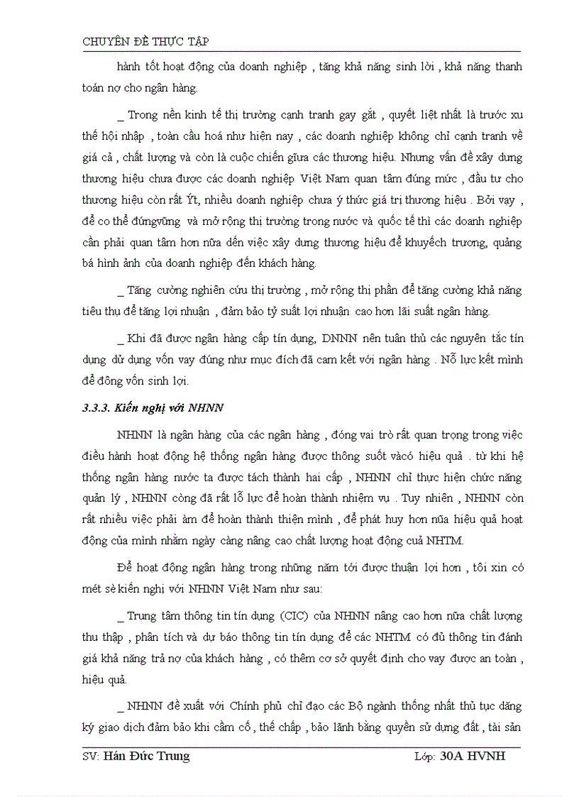 image for page Giải pháp nâng cao hiệu quả cho vay đối với DNNN tại NHCT chi nhánh Hai Bà Trưng 1