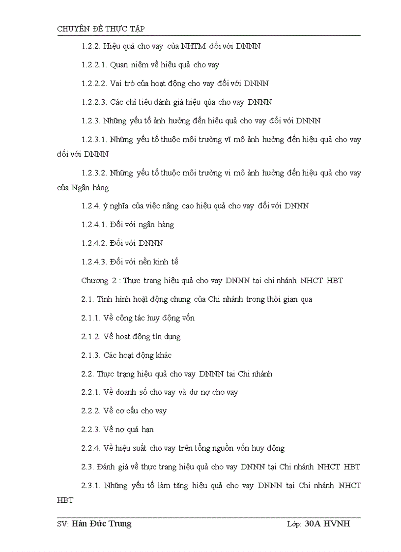image for page Giải pháp nâng cao hiệu quả cho vay đối với DNNN tại NHCT chi nhánh Hai Bà Trưng 1