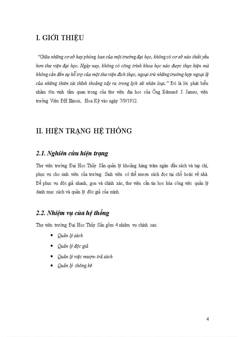 image for page Phân tích thiết kế hệ thống quản lý thư viện trường Đại học Thủy Sản 1