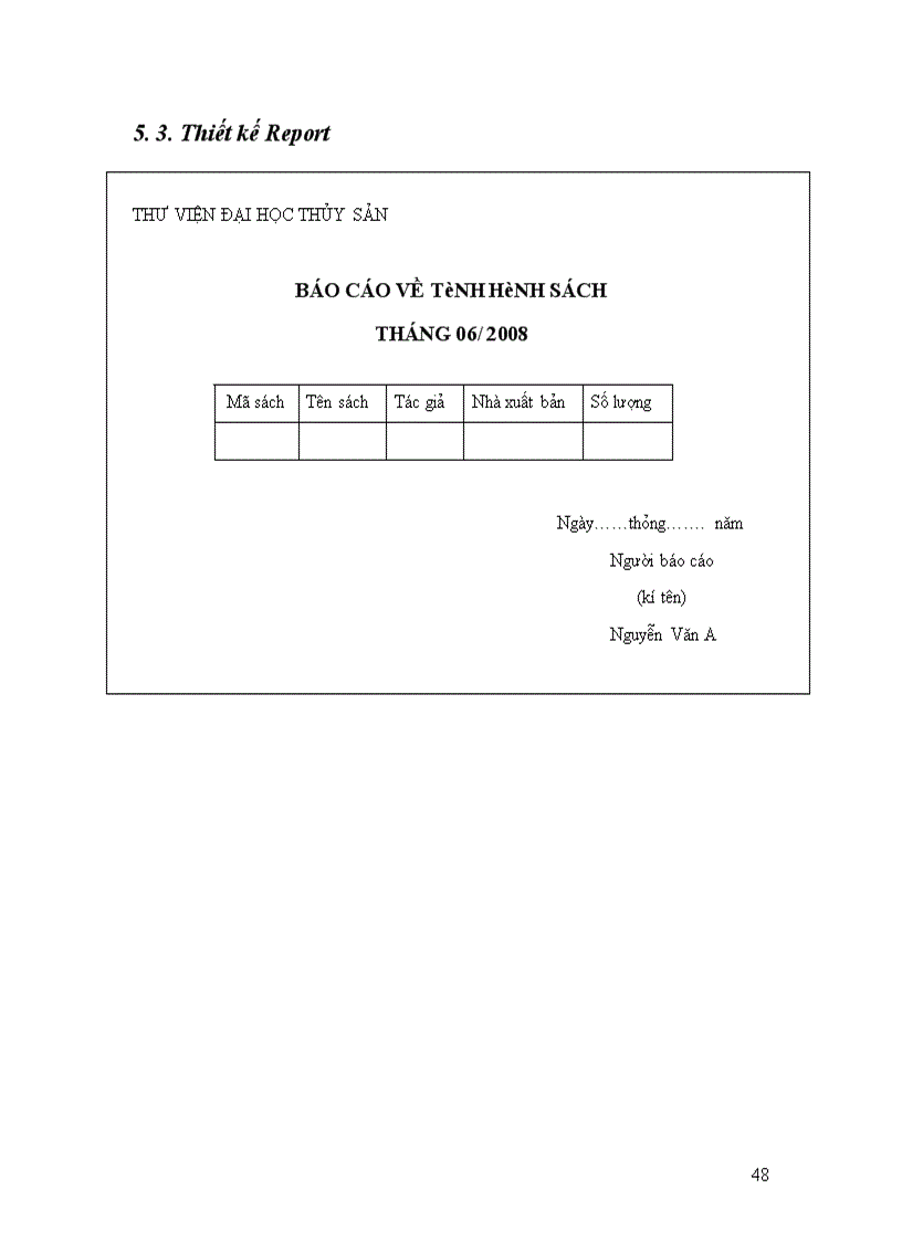 image for page Phân tích thiết kế hệ thống quản lý thư viện trường Đại học Thủy Sản 1