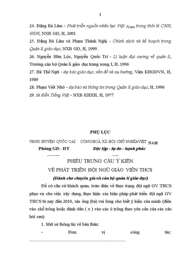 image for page Một số biện pháp phát triển Đội ngũ giáo viên thực hiện Phổ cập Giáo dục Trung Học Cơ Sở huyện Quốc Oai tỉnh Hà Tây 1