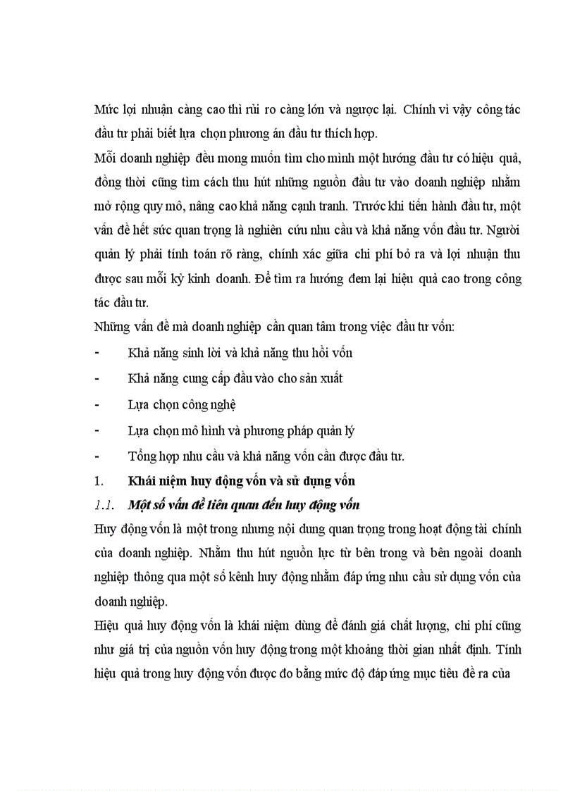 image for page Thực trạng và giải pháp cho việc sử dụng hiệu quả nguồn vốn chủ sở hữu của công ty cổ phần Cavico Việt Nam khai thác mỏ và xây dựng