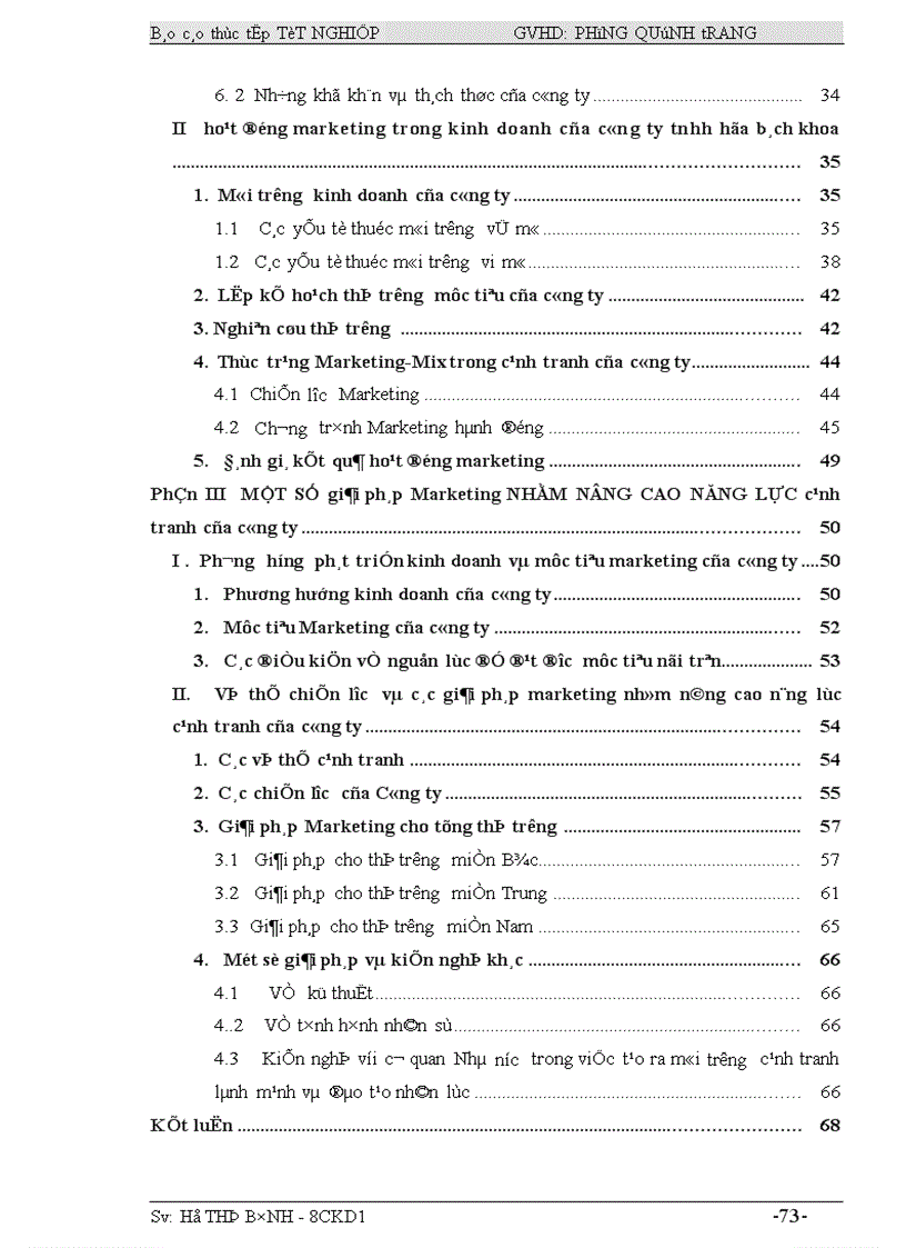 image for page Một số giải pháp Marketing nhằm nâng cao năng lực cạnh tranh của Công ty TNHH Hoá Bách Khoa