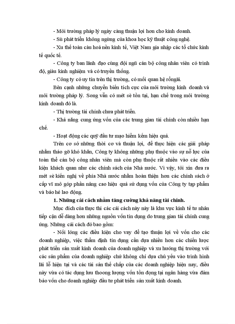 image for page Một số biện pháp nâng cao hiệu quả sử dụng vốn kinh doanh tại Công ty Tạp phẩm và bảo hộ lao động 1