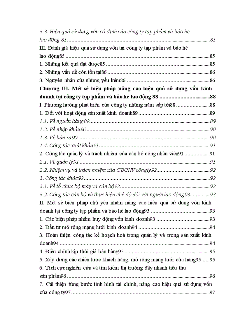 image for page Một số biện pháp nâng cao hiệu quả sử dụng vốn kinh doanh tại Công ty Tạp phẩm và bảo hộ lao động 1
