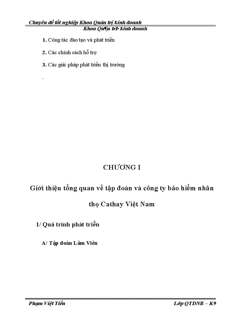 Thực trạng và giải pháp giúp nâng cao hiệu quả sử dụng người lao động của công ty bảo hiểm nhân thọ Cathay Việt Nam