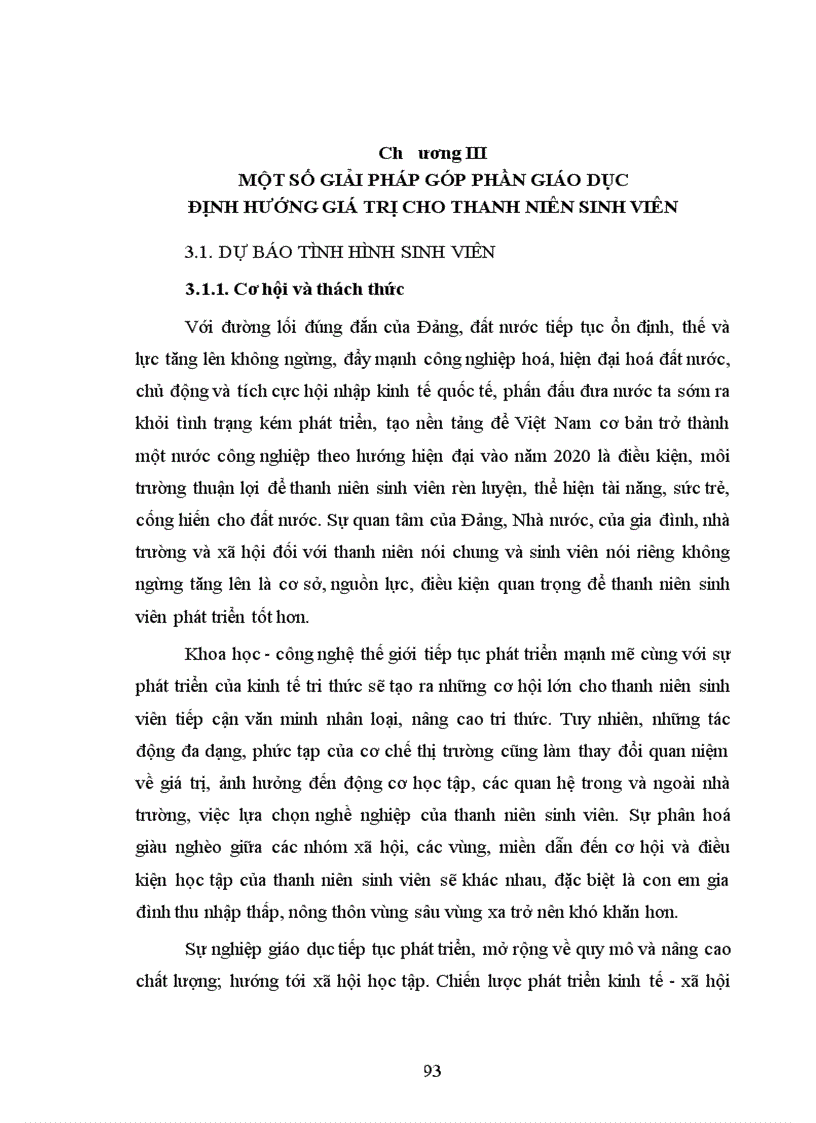 image for page Định hướng giá trị của thanh niên sinh viên giai đoạn hiện nay