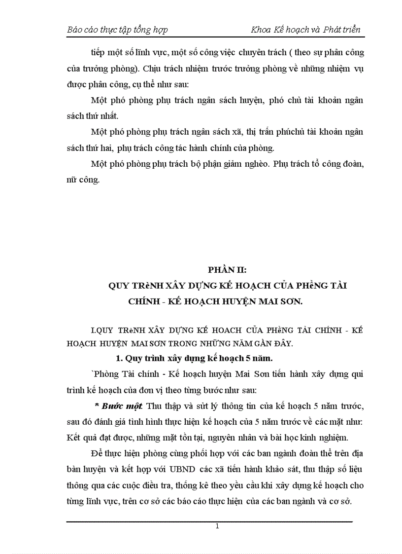 image for page Quy trình xây dựng kế hoạch của phòng tài chính kế hoạch huyện mai sơn