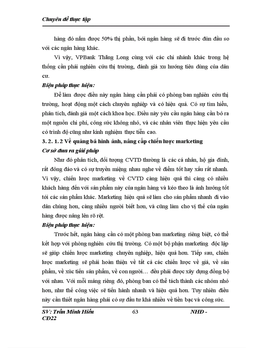 image for page Những giải pháp nâng cao chất lượng cho vay tiêu dùng tại Ngân hàng VPBank Chi Nhánh Thăng Long 1
