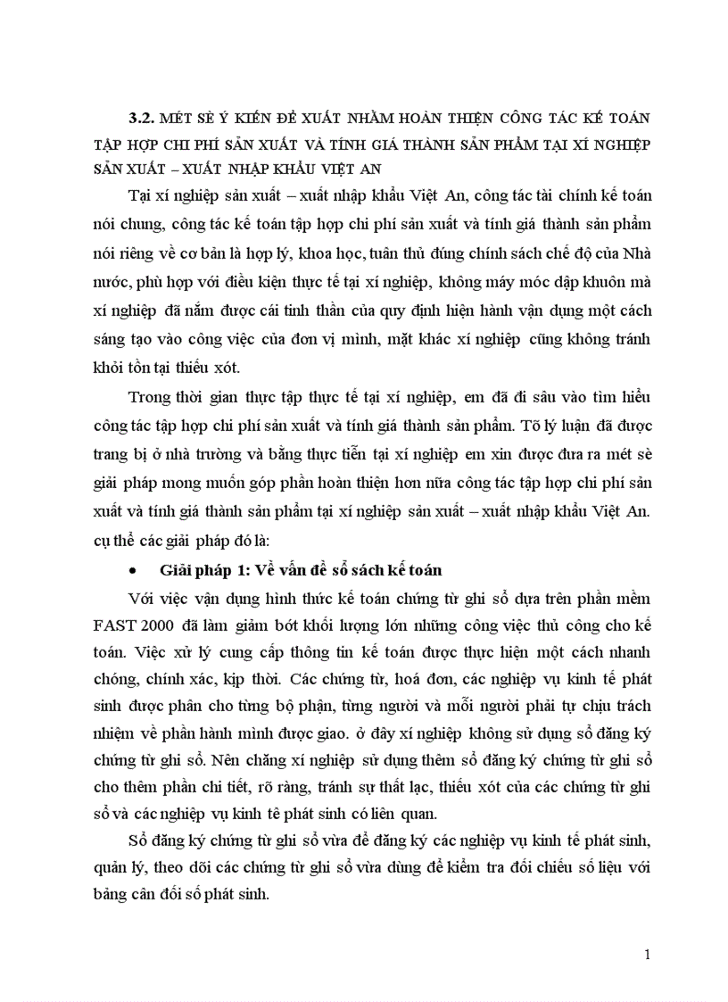 image for page Tổ chức công tác kế toán chi phí sản xuất và tính giá thành sản phẩm tại Xí nghiệp Sản xuất Xuất nhập khẩu Việt An 1