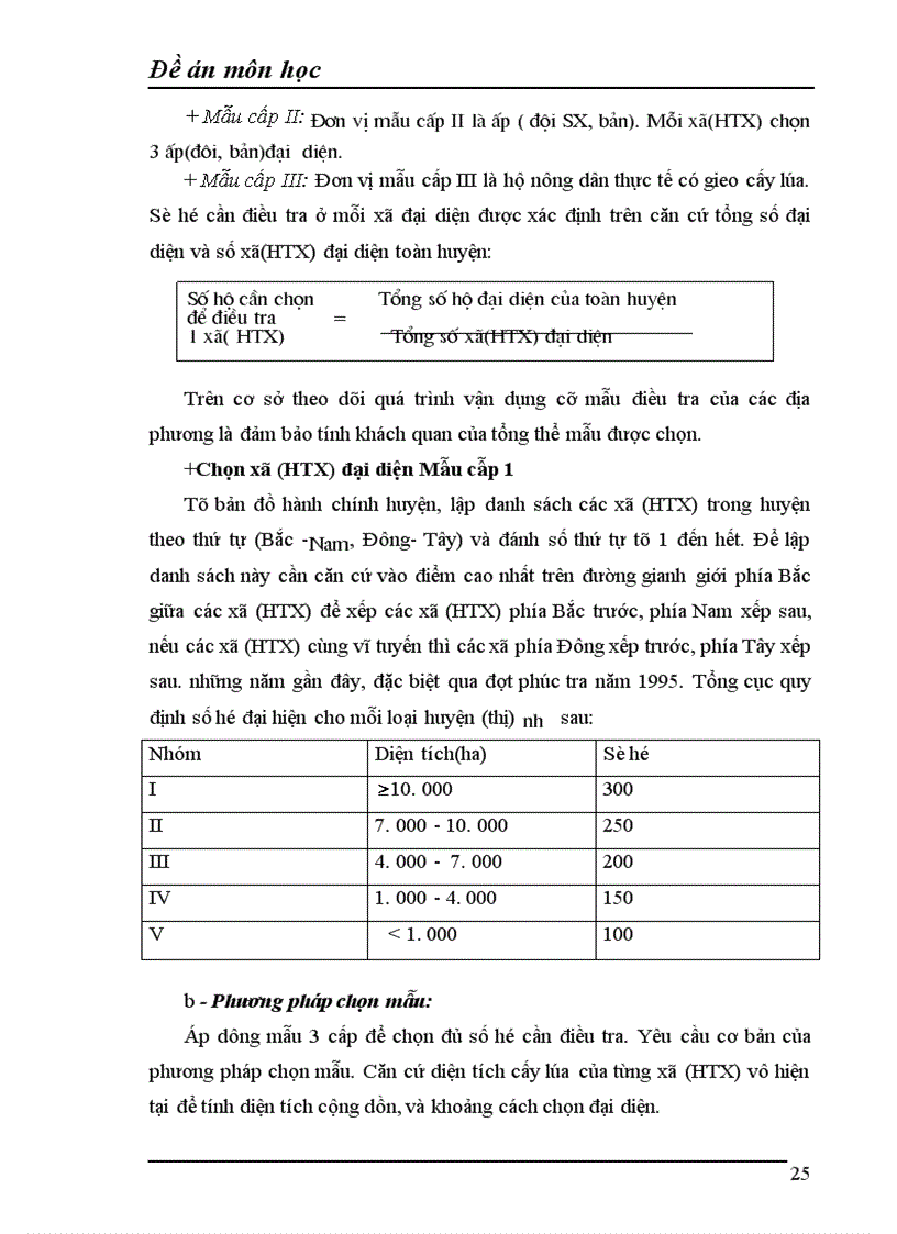 image for page Vận dụng phương pháp điều tra chọn mẫu để điều tra năng suất và sản lượng lúa