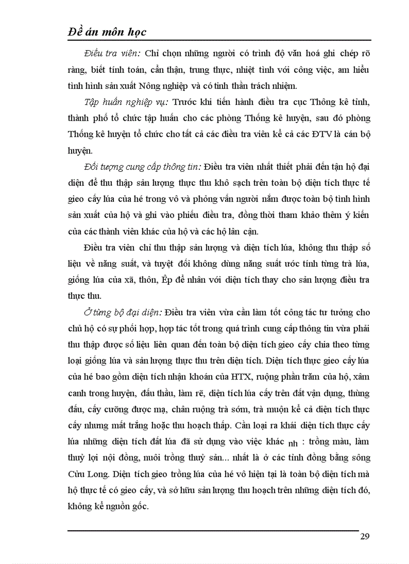 image for page Vận dụng phương pháp điều tra chọn mẫu để điều tra năng suất và sản lượng lúa