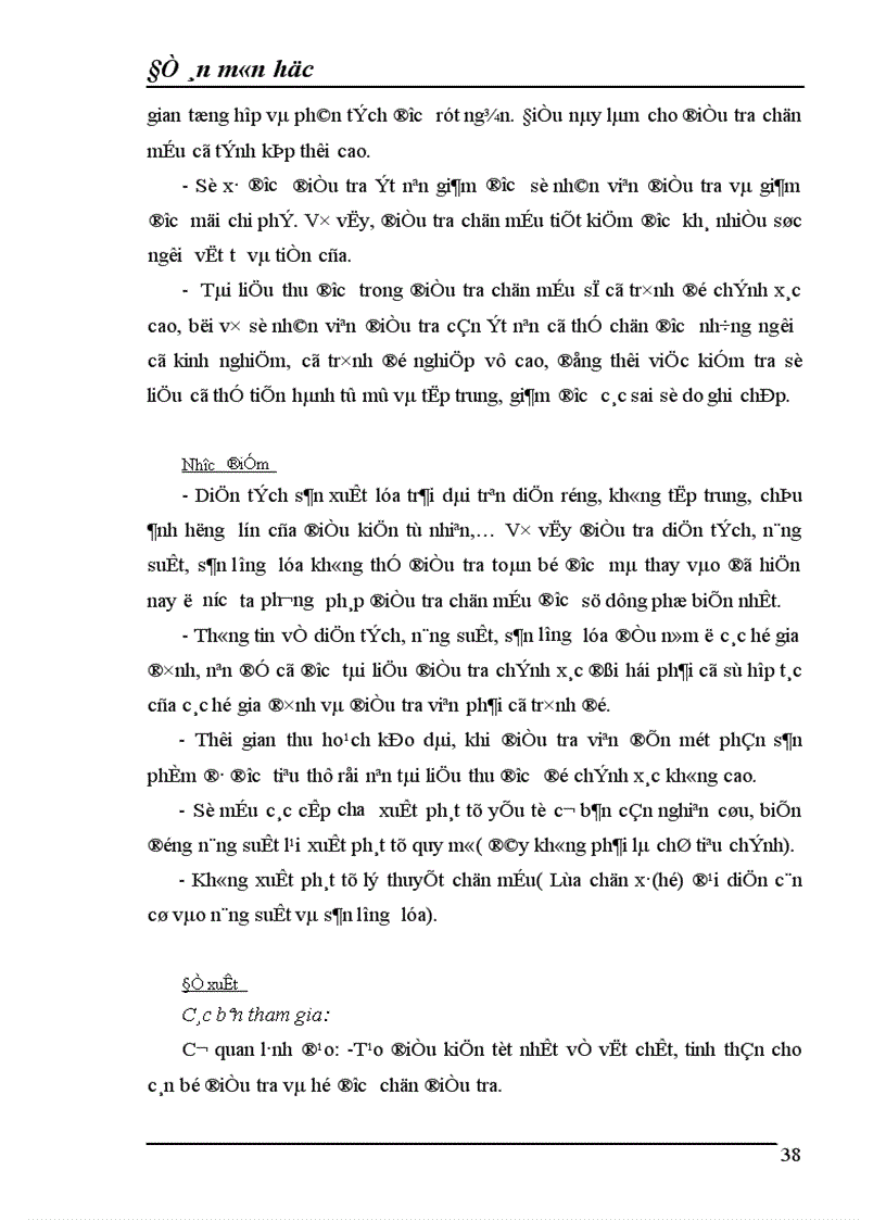 image for page Vận dụng phương pháp điều tra chọn mẫu để điều tra năng suất và sản lượng lúa