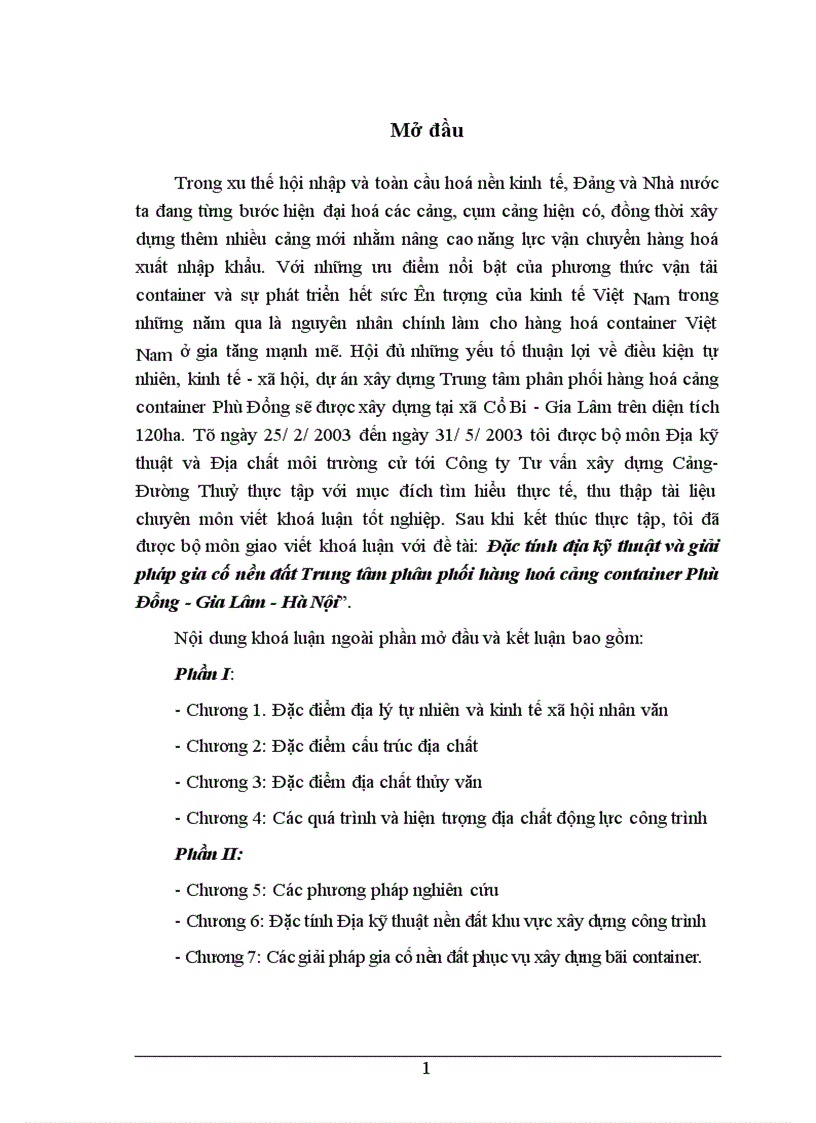 image for page Đặc tính địa kỹ thuật và giải pháp gia cố nền đất Trung tâm phân phối hàng hoá cảng container Phù Đổng Gia Lâm Hà Nội 1