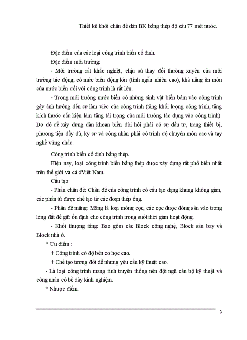 image for page Thiết kế khối chân đế dàn BK bằng thép độ sâu mét nước