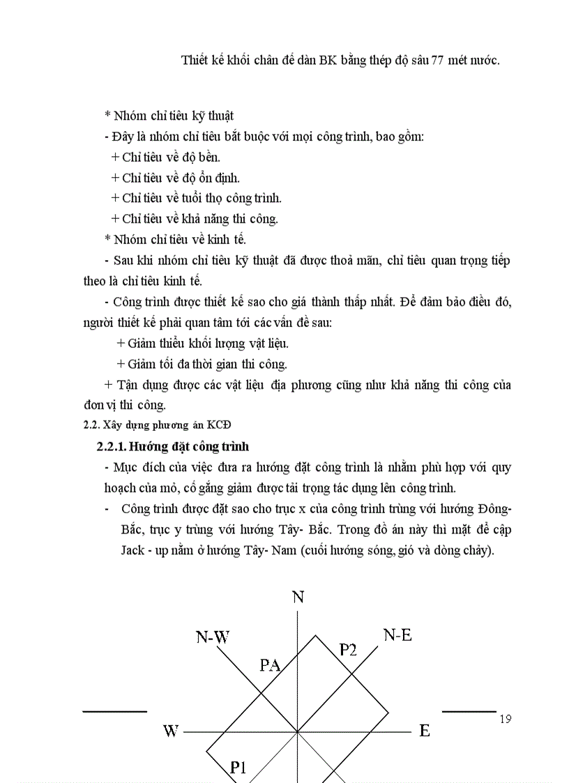 image for page Thiết kế khối chân đế dàn BK bằng thép độ sâu mét nước