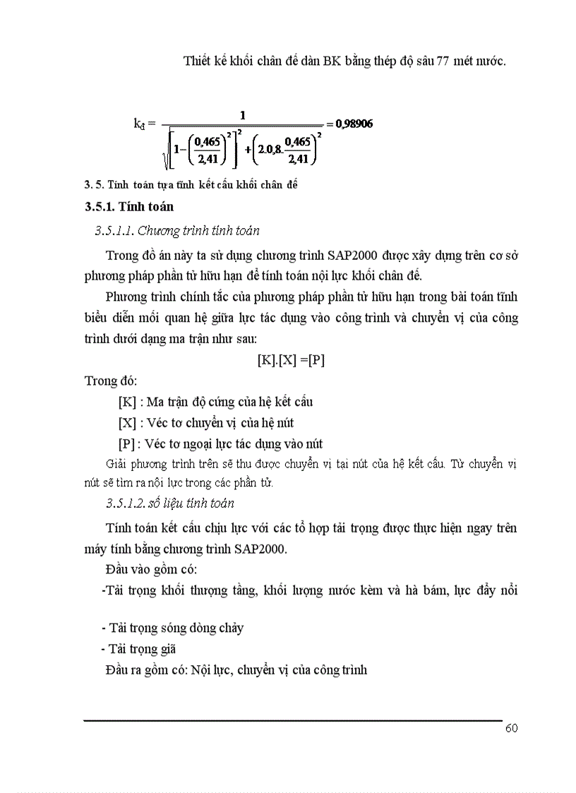 image for page Thiết kế khối chân đế dàn BK bằng thép độ sâu mét nước
