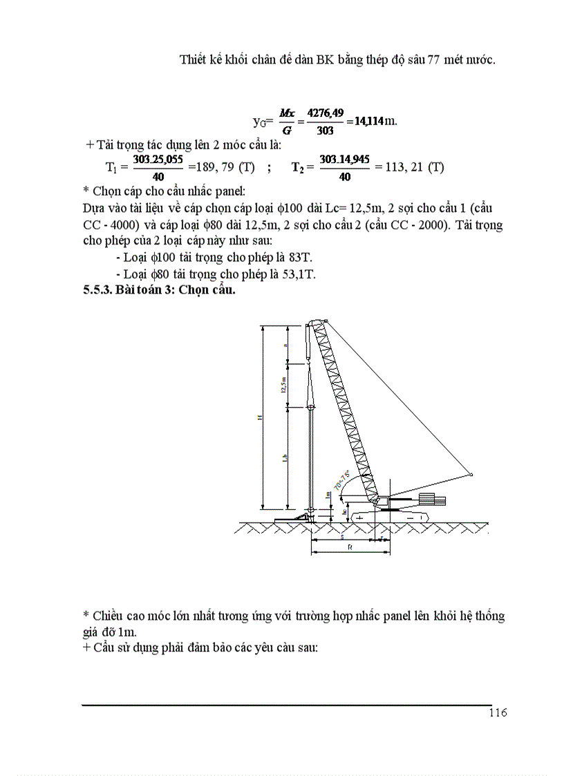 image for page Thiết kế khối chân đế dàn BK bằng thép độ sâu mét nước
